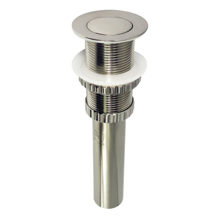 Kingston Coronet EV8418 Brass Push Pop-Up Bathroom Sink Drain, Brushed Nickel