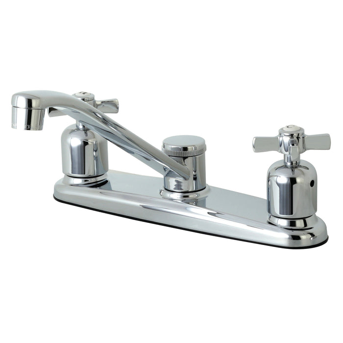 Kingston Tulare FB111ZX - Millennium Two-Handle 2-Hole 8" Centerset Kitchen Faucet, Polished Chrome