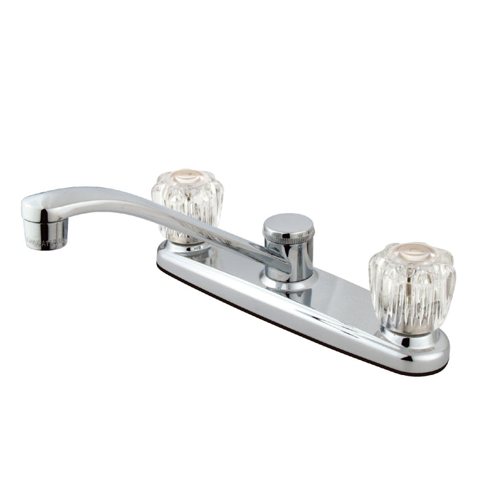 Americana FB111 Two-Handle 2-Hole 8" Centerset Kitchen Faucet, Polished Chrome