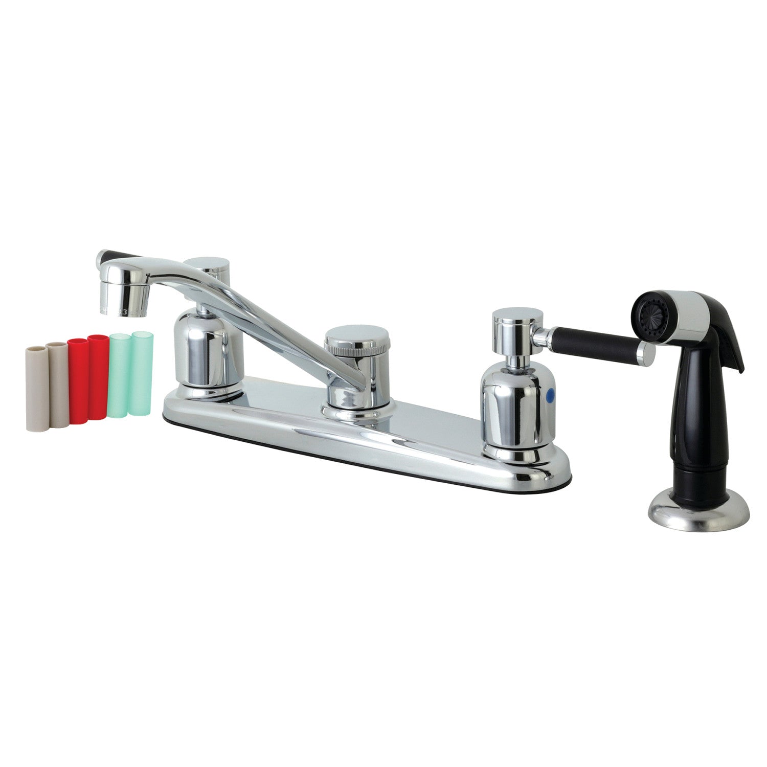 Kingston Tulare FB112DKL - Kaiser Two-Handle 4-Hole 8