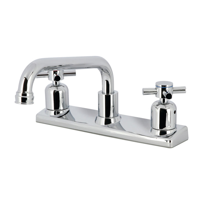 Kingston Sona FB2131DX - Concord Two-Handle 2-Hole 8" Centerset Kitchen Faucet, Polished Chrome