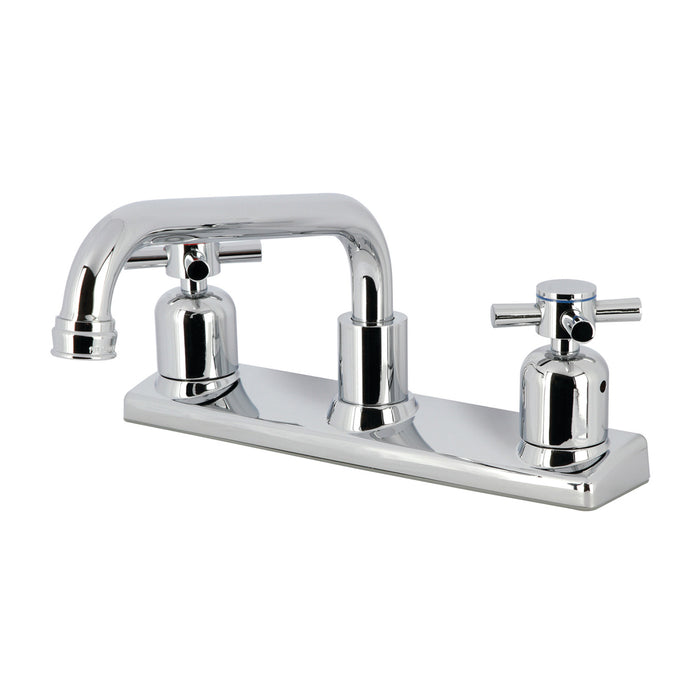 Concord FB2131DX Two-Handle 2-Hole Deck Mount 8" Centerset Kitchen Faucet, Polished Chrome