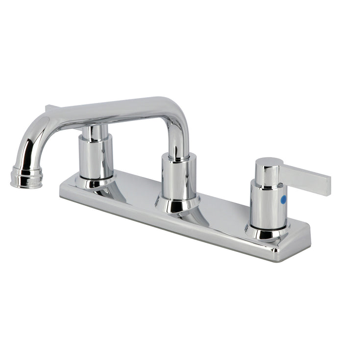 Kingston Sona FB2131NDL - NuvoFusion Two-Handle 2-Hole 8" Centerset Kitchen Faucet, Polished Chrome