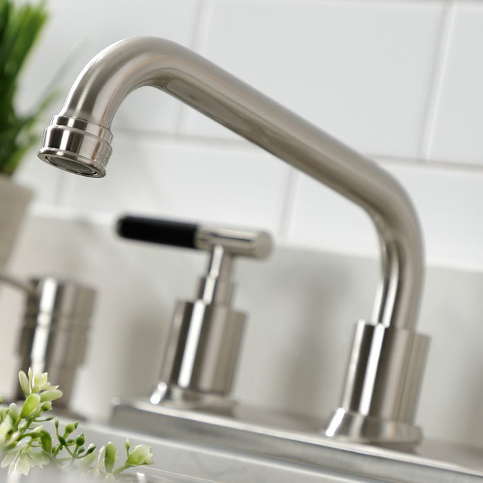 Kingston Sona FB2138CKL - Kaiser Two-Handle 2-Hole 8" Centerset Kitchen Faucet, Brushed Nickel