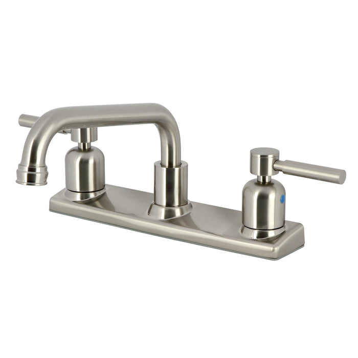 Kingston Sona FB2138DL - Concord Two-Handle 2-Hole 8" Centerset Kitchen Faucet, Brushed Nickel