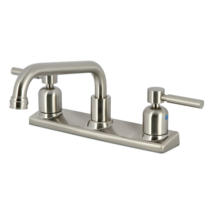Concord FB2138DL Two-Handle 2-Hole Deck Mount 8" Centerset Kitchen Faucet, Brushed Nickel