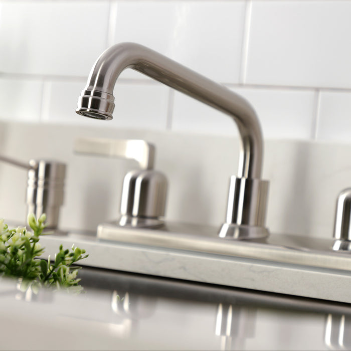 Kingston Tulare FB2138EFL - Centurion Two-Handle 2-Hole 8" Centerset Kitchen Faucet, Brushed Nickel