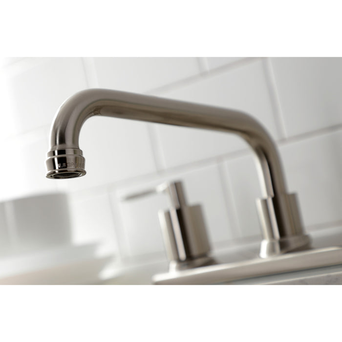 Kingston Tulare FB2138SVL - Serena Two-Handle 2-Hole 8" Centerset Kitchen Faucet, Brushed Nickel