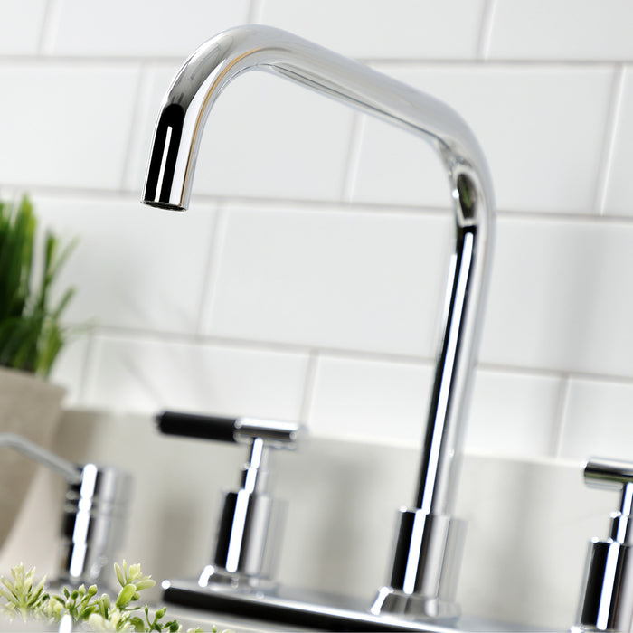 Kingston Sona FB2141CKL - Kaiser Two-Handle 2-Hole 8" Centerset Kitchen Faucet, Polished Chrome
