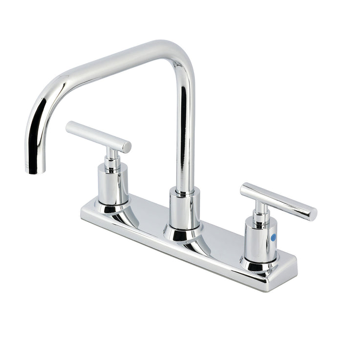 Kingston Sona FB2141CML - Manhattan Two-Handle 2-Hole 8" Centerset Kitchen Faucet, Polished Chrome