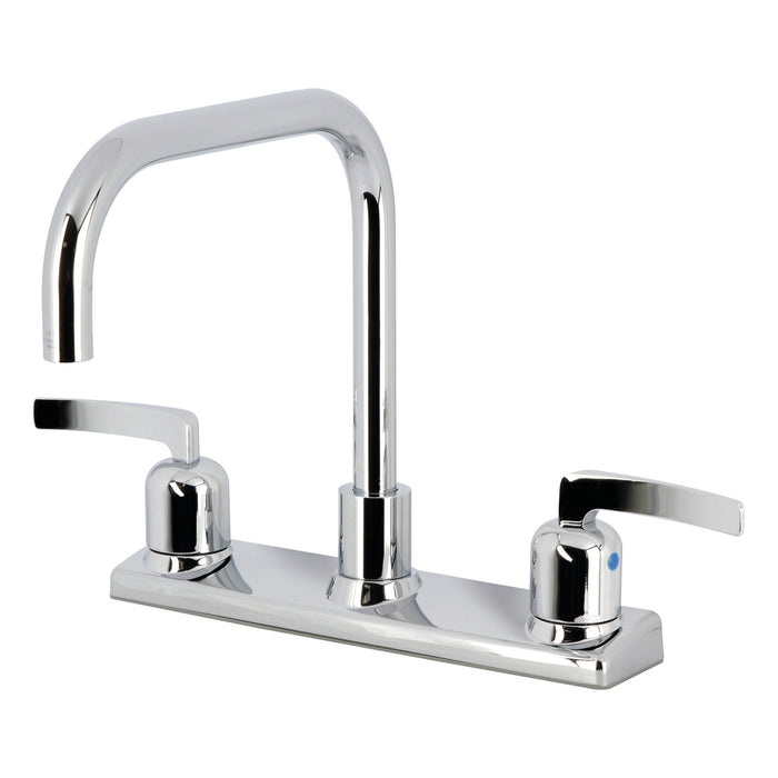 Kingston Tulare FB2141EFL - Centurion Two-Handle 2-Hole 8" Centerset Kitchen Faucet, Polished Chrome