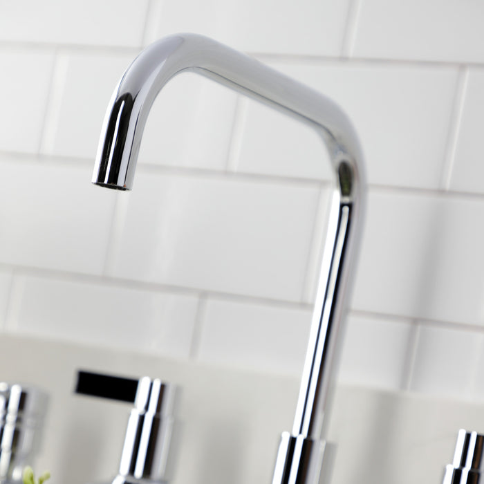 Kingston Sona FB2141NDL - NuvoFusion Two-Handle 2-Hole 8" Centerset Kitchen Faucet, Polished Chrome