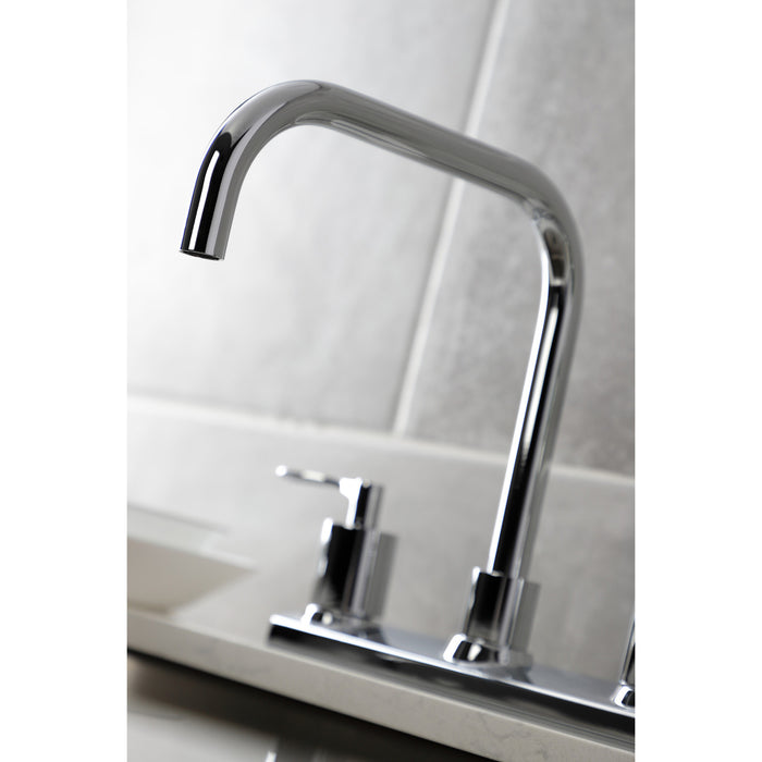 Kingston Tulare FB2141SVL - Serena Two-Handle 2-Hole 8" Centerset Kitchen Faucet, Polished Chrome