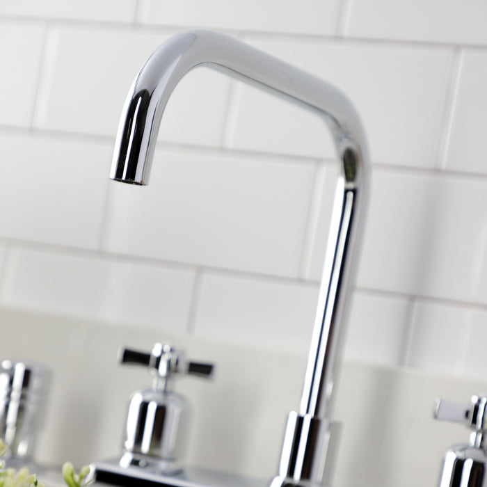 Kingston Tulare FB2141ZX - Millennium Two-Handle 2-Hole 8" Centerset Kitchen Faucet, Polished Chrome