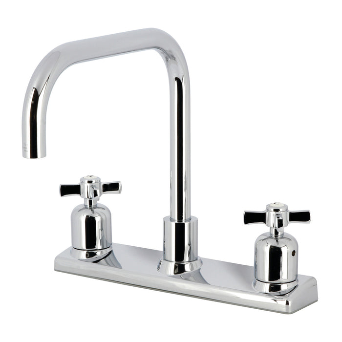 Kingston Tulare FB2141ZX - Millennium Two-Handle 2-Hole 8" Centerset Kitchen Faucet, Polished Chrome