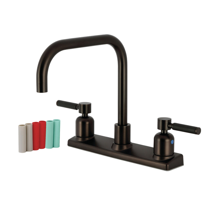 Kingston Sona FB2145DKL - Kaiser Two-Handle 2-Hole 8" Centerset Kitchen Faucet, Oil Rubbed Bronze