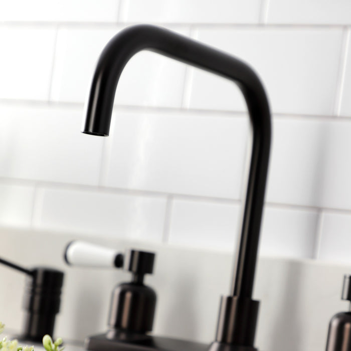 Kingston Tulare FB2145DPL - Paris Two-Handle 2-Hole 8" Centerset Kitchen Faucet, Oil Rubbed Bronze