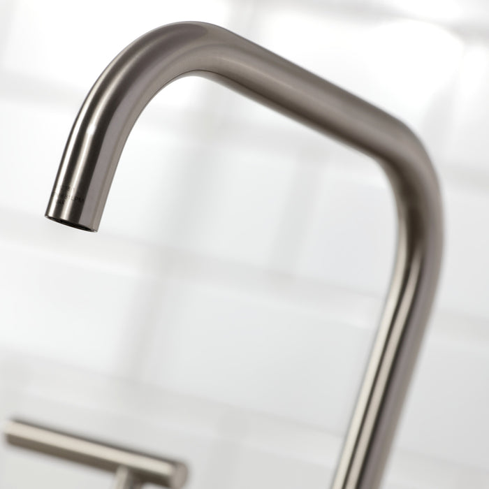 Kingston Sona FB2148CML - Manhattan Two-Handle 2-Hole 8" Centerset Kitchen Faucet, Brushed Nickel