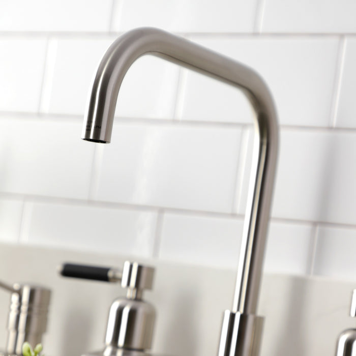 Kingston Sona FB2148DKL - Kaiser Two-Handle 2-Hole 8" Centerset Kitchen Faucet, Brushed Nickel