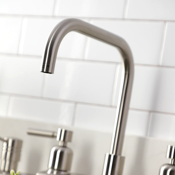 Kingston Sona FB2148DL - Concord Two-Handle 2-Hole 8" Centerset Kitchen Faucet, Brushed Nickel