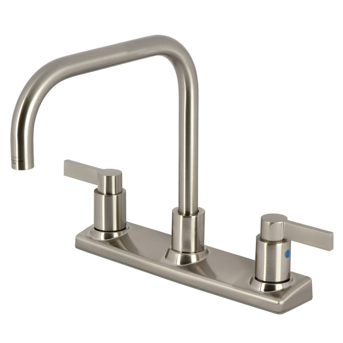 Kingston Sona FB2148NDL - NuvoFusion Two-Handle 2-Hole 8" Centerset Kitchen Faucet, Brushed Nickel
