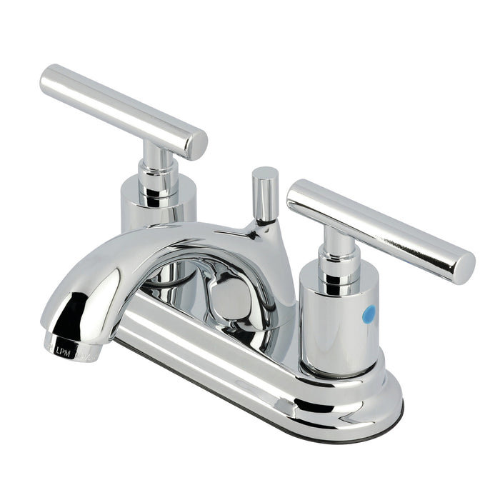Kingston Tulare FB2601CML - Manhattan Double-Handle 3-Hole Deck Mount 4-Inch Centerset Bathroom Faucet with Pop-Up Drain, Polished Chrome