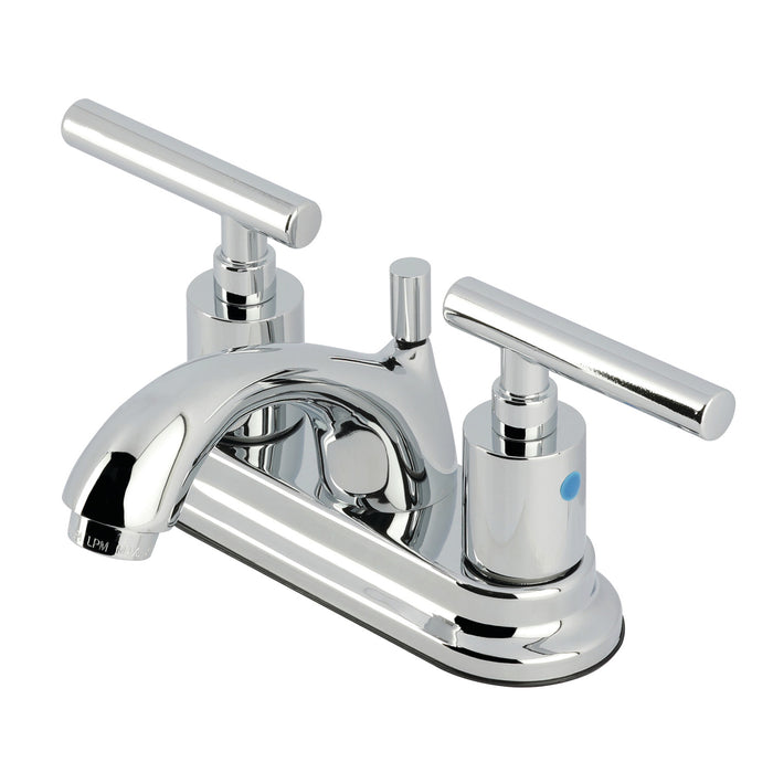Manhattan FB2601CML Two-Handle 3-Hole Deck Mount 4" Centerset Bathroom Faucet with Pop-Up Drain, Polished Chrome