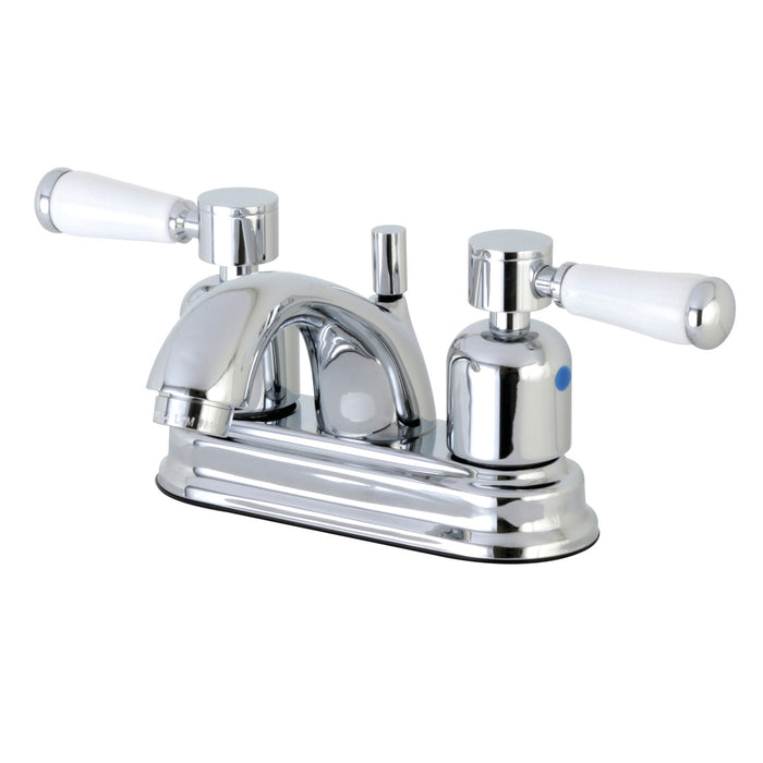 Paris FB2601DPL Double-Handle 3-Hole Deck Mount 4-Inch Centerset Bathroom Faucet with Pop-Up Drain, Polished Chrome