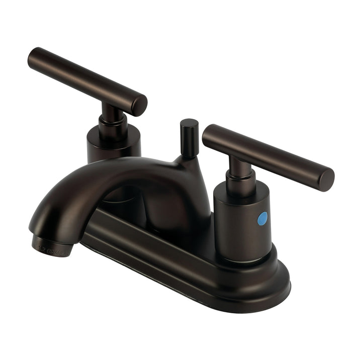 Kingston Tulare FB2605CML - Manhattan Double-Handle 3-Hole Deck Mount 4-Inch Centerset Bathroom Faucet with Pop-Up Drain, Oil Rubbed Bronze
