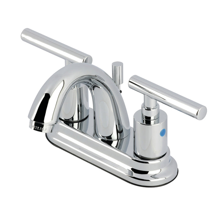 Kingston Tulare FB5611CML - Manhattan Double-Handle 3-Hole Deck Mount 4-Inch Centerset Bathroom Faucet with Pop-Up Drain, Polished Chrome