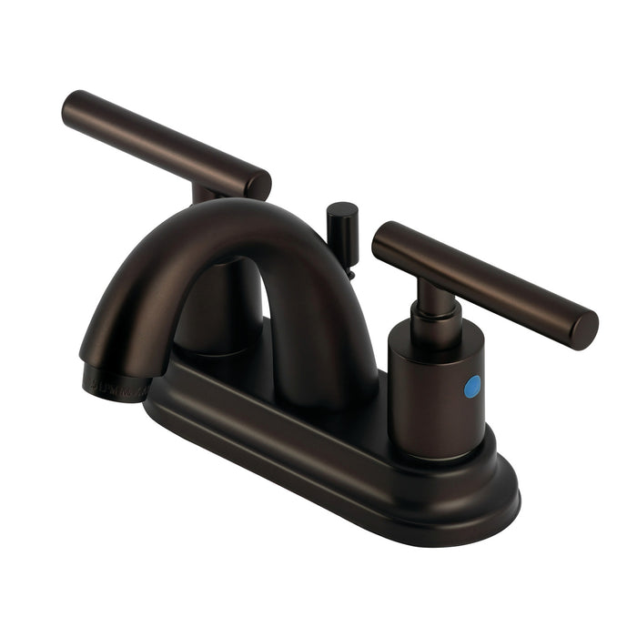 Manhattan FB5615CML Two-Handle 3-Hole Deck Mount 4" Centerset Bathroom Faucet with Pop-Up Drain, Oil Rubbed Bronze