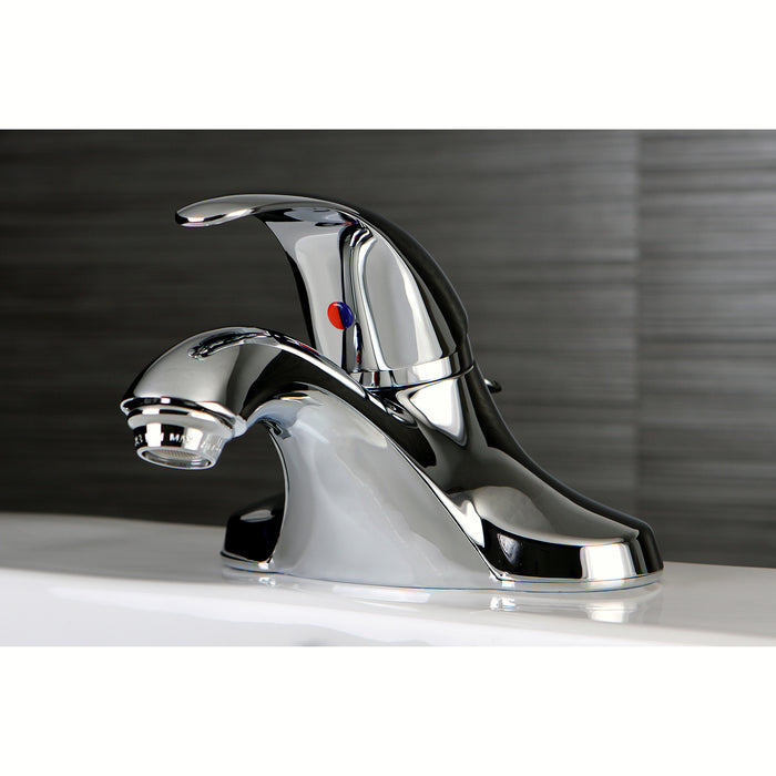 Kingston Tulare FB6541 - Legacy Single-Handle 3-Hole Deck Mount 4-Inch Centerset Bathroom Faucet with ABS Pop-Up Drain, Polished Chrome