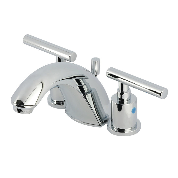 Kingston Tulare FB8951CML - Manhattan Two-Handle 3-Hole Deck Mount Widespread Bathroom Faucet with Pop-Up Drain, Polished Chrome