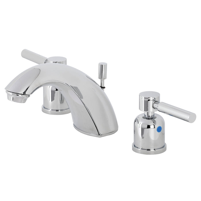 Kingston Tulare FB8951DL - Concord Two-Handle 3-Hole Deck Mount Widespread Bathroom Faucet with Pop-Up Drain, Polished Chrome