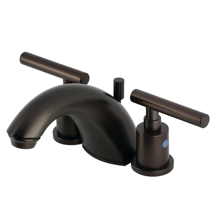 Kingston Tulare FB8955CML - Manhattan Two-Handle 3-Hole Deck Mount Widespread Bathroom Faucet with Pop-Up Drain, Oil Rubbed Bronze