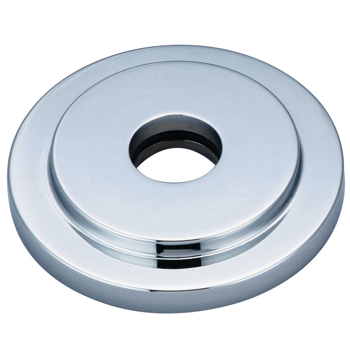 Kingston Sona FLEURO1 - Manhattan Heavy Duty Round Solid Cast Brass Shower Arm Flange, Polished Chrome