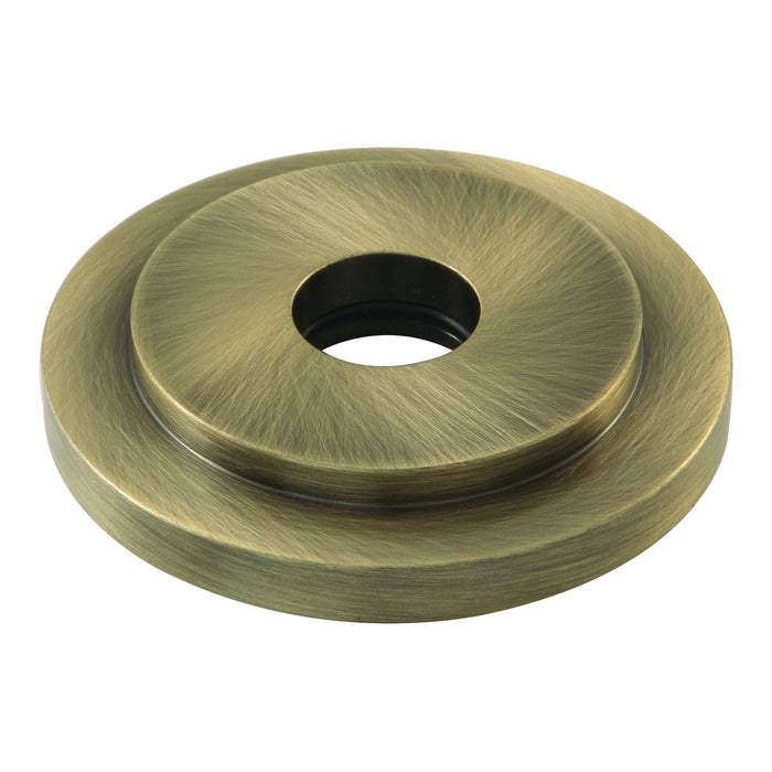 Kingston Sona FLEURO3 - Manhattan Heavy Duty Round Solid Cast Brass Shower Arm Flange, Antique Brass