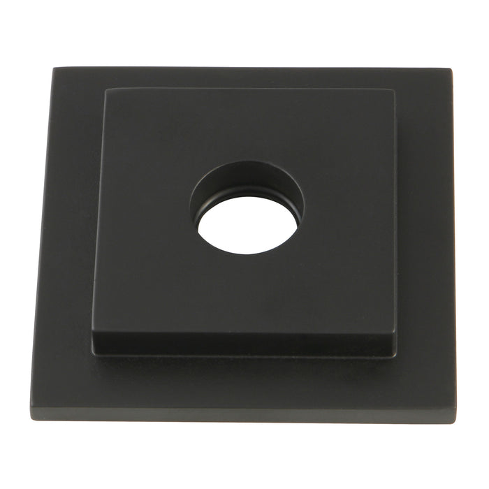 Kingston Sona FLSQUARE0 - Claremont Heavy Duty Square Solid Cast Brass Shower Arm Flange, Matte Black