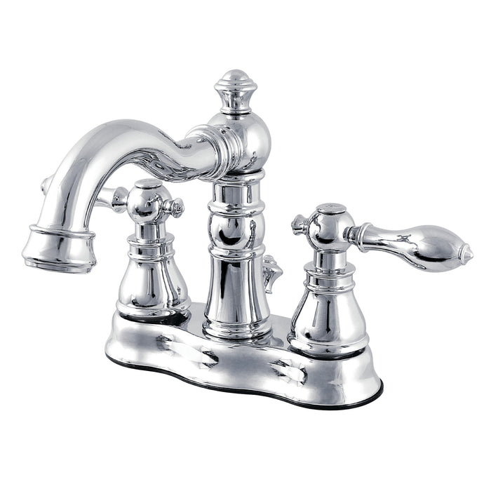 American Classic FSC1601ACL Two-Handle 3-Hole Deck Mount 4" Centerset Bathroom Faucet with Pop-Up Drain, Polished Chrome
