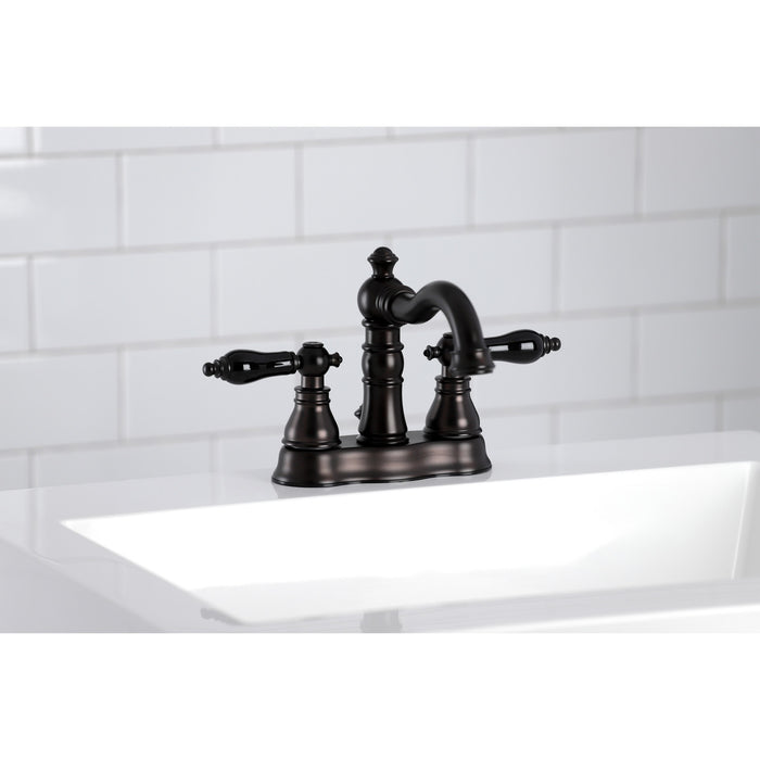 Duchess FSC1605AKL Two-Handle 3-Hole Deck Mount 4" Centerset Bathroom Faucet with Pop-Up Drain, Oil Rubbed Bronze
