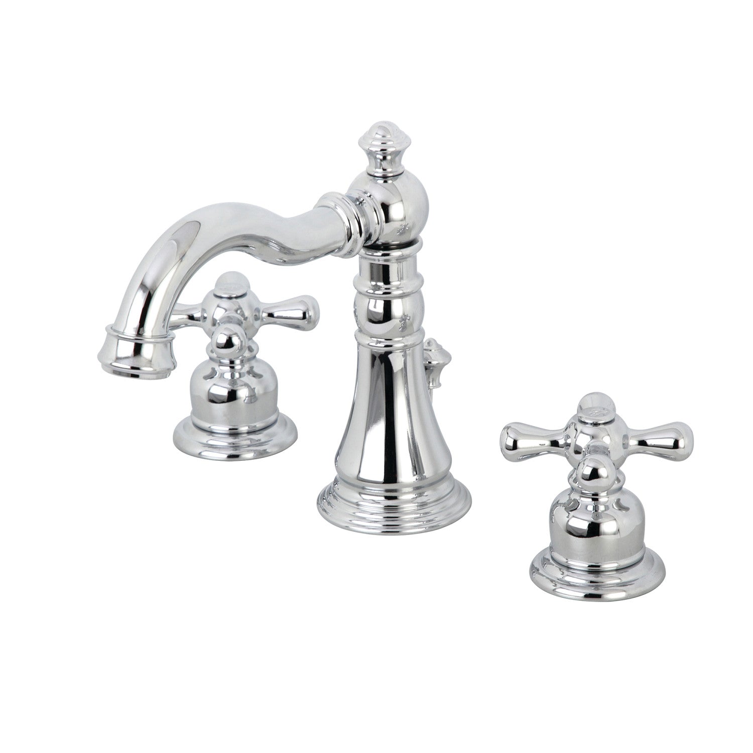 3-Hole Deck Mount Widespread Bathroom Faucet with Pop-Up Drain, Polished Brass with 4 Finish Options 3-Hole Deck Mount Widespread Bathroom Faucet with Pop-Up Drain, Polished Brass with 4 Finish Options