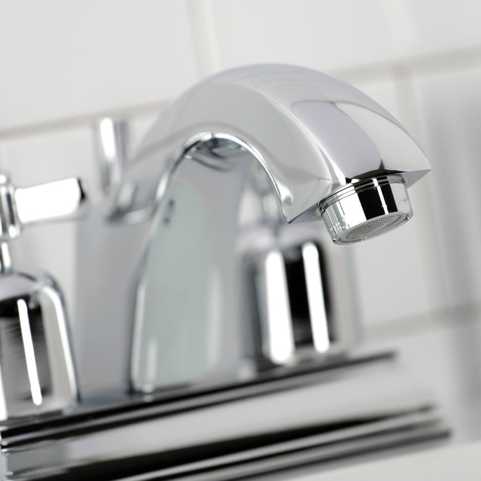 Kingston Tulare FSC4641ZX - Millennium Double-Handle 3-Hole Deck Mount 4-Inch Centerset Bathroom Faucet with Pop-Up Drain, Polished Chrome