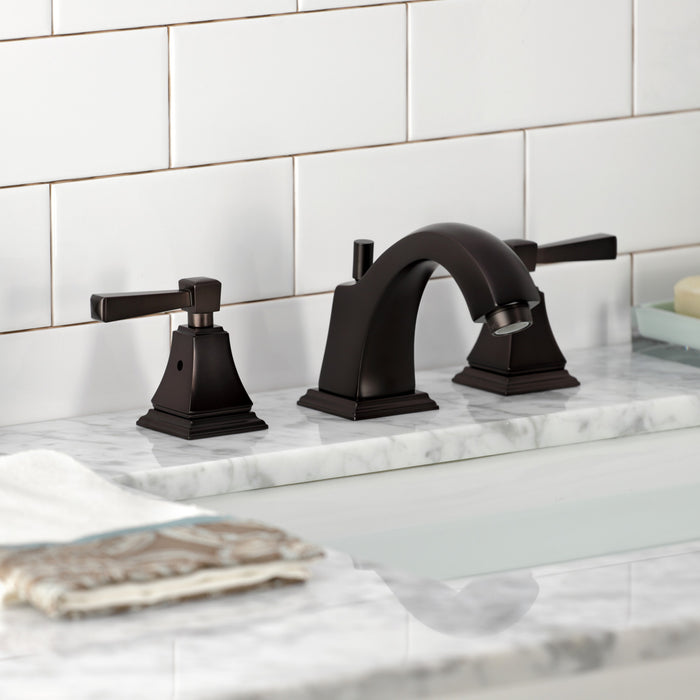 Concord FSC4685DL Two-Handle 3-Hole Deck Mount Widespread Bathroom Faucet with Pop-Up Drain, Oil Rubbed Bronze