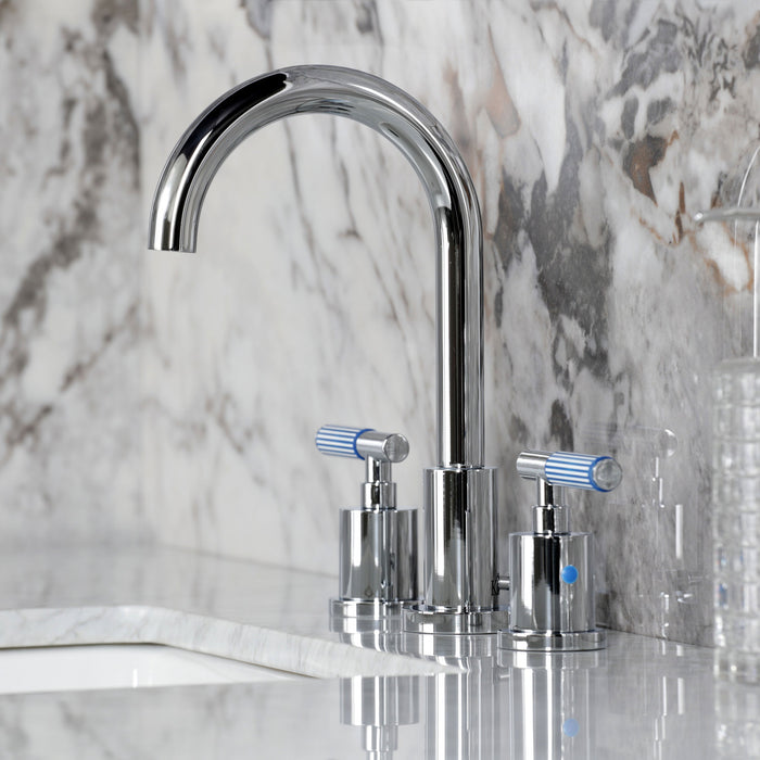 Kingston Sona FSC8921KPS - Verona Widespread Bathroom Faucet with Brass Pop-Up, Polished Chrome