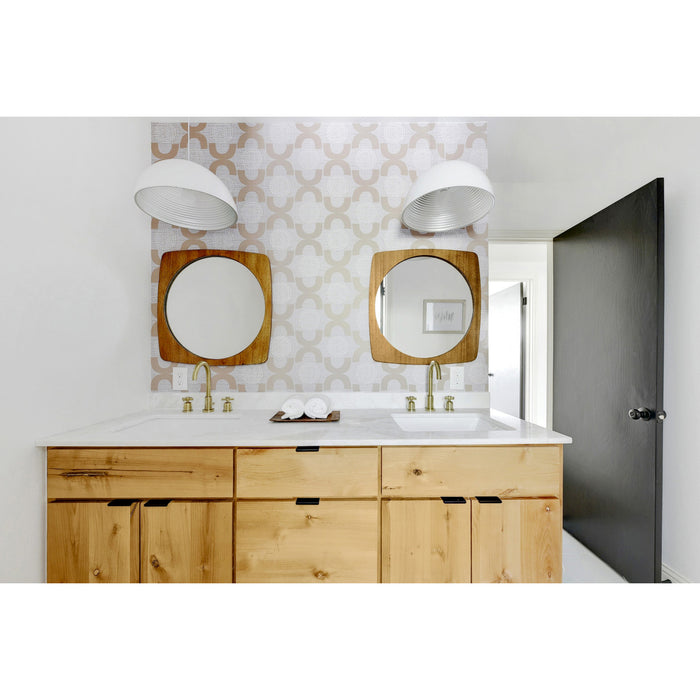 Kingston Sona FSC8923ZX - Millennium Two-Handle 3-Hole Deck Mount Widespread Bathroom Faucet with Brass Pop-Up, Brushed Brass