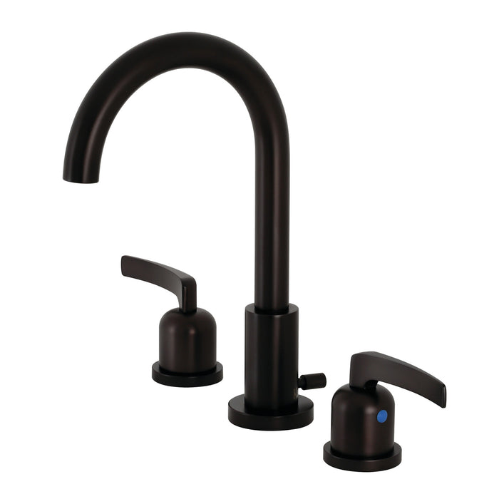 Kingston Sona FSC8925EFL - Centurion Two-Handle 3-Hole Deck Mount Widespread Bathroom Faucet with Brass Pop-Up, Oil Rubbed Bronze