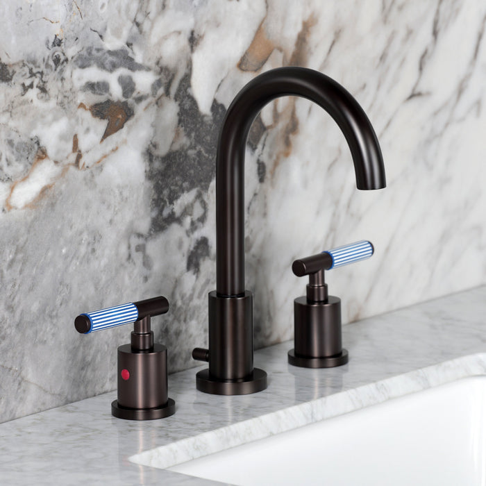 Kingston Sona FSC8925KPS - Verona Widespread Bathroom Faucet with Brass Pop-Up, Oil Rubbed Bronze