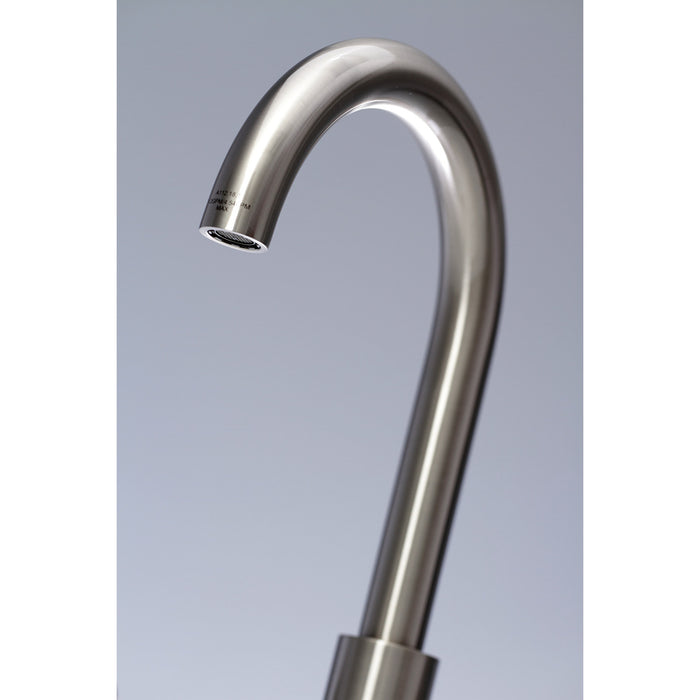 Kingston Sona FSC8928ZX - Millennium Two-Handle 3-Hole Deck Mount Widespread Bathroom Faucet with Brass Pop-Up, Brushed Nickel