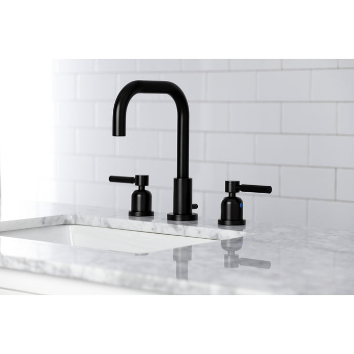Kingston Sona FSC8930DL - Concord Widespread Bathroom Faucet with Brass Pop-Up, Matte Black