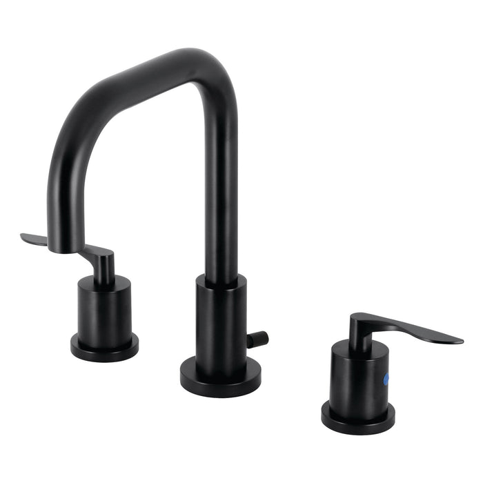 Kingston Tulare FSC8930SVL - Serena Widespread Bathroom Faucet with Brass Pop-Up, Matte Black